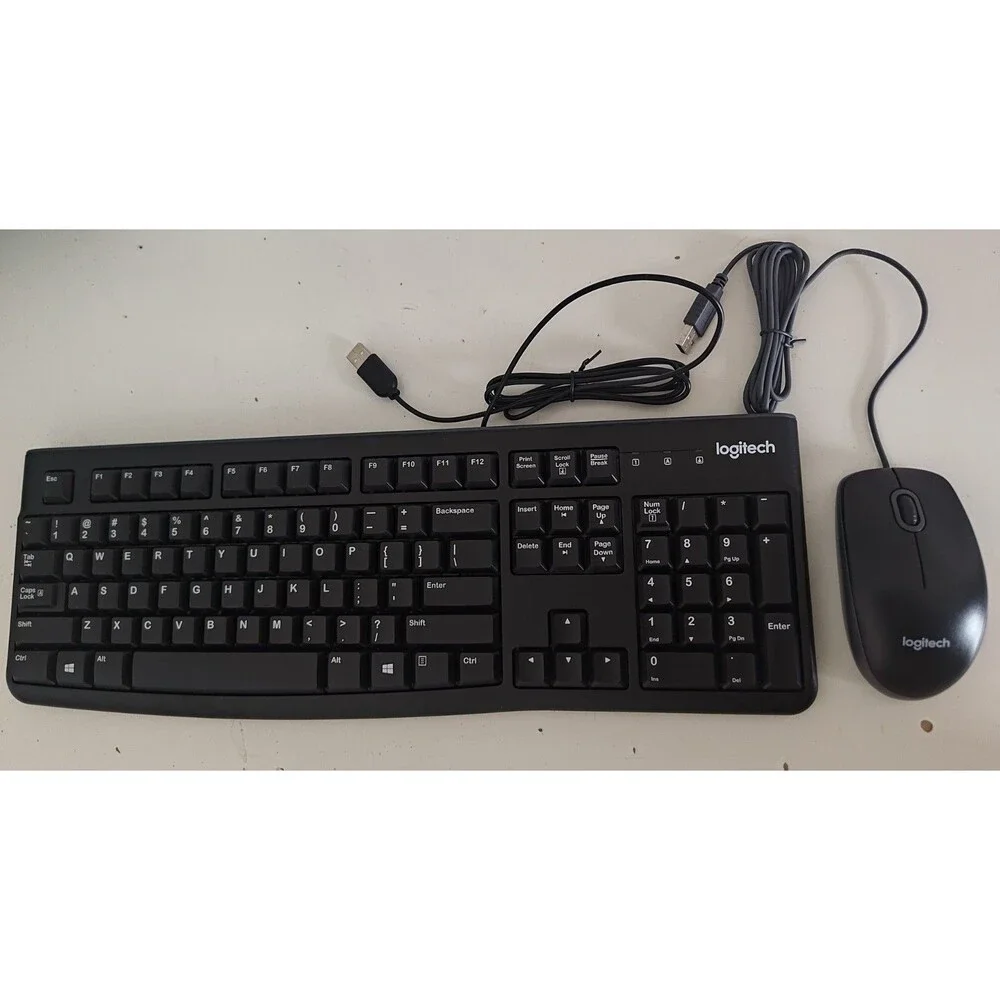 Logitech MK120 (920-002565) Wired USB Keyboard and Mouse Combo